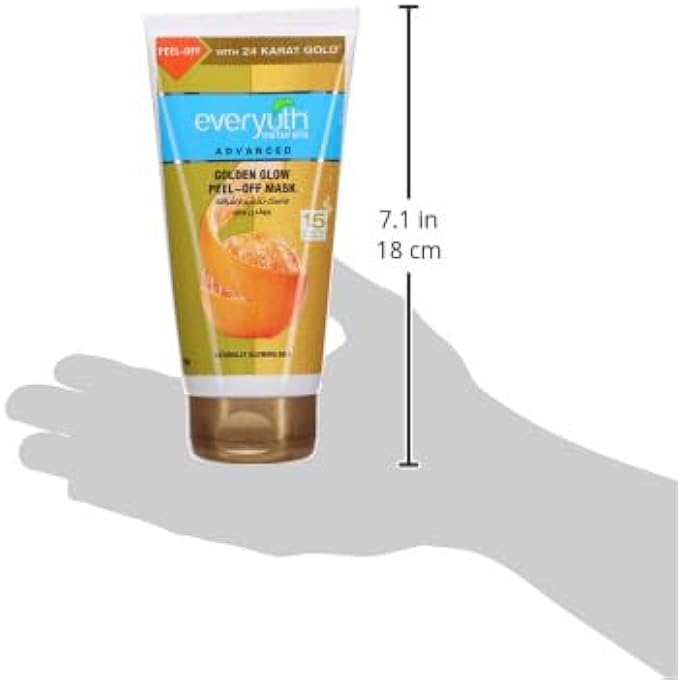 Everyuth NATURALS ADVANCED GOLDEN GLOW PEEL-OFF MASK FOR INSTANT GLOWING SKIN, 150G - Image 2